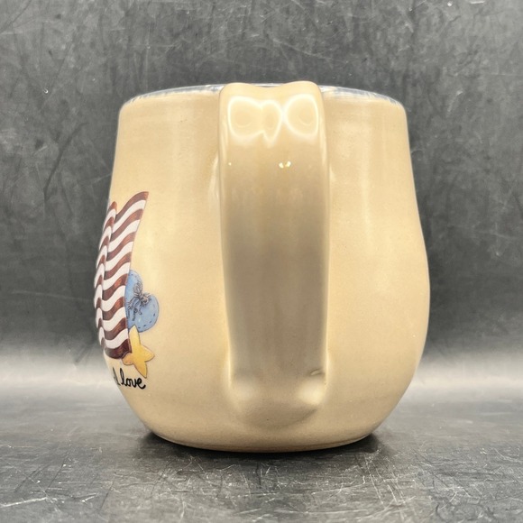 Home & Garden Party 2002 Patriotic American Flag Mug Land That I Love USA Made - Picture 4 of 6